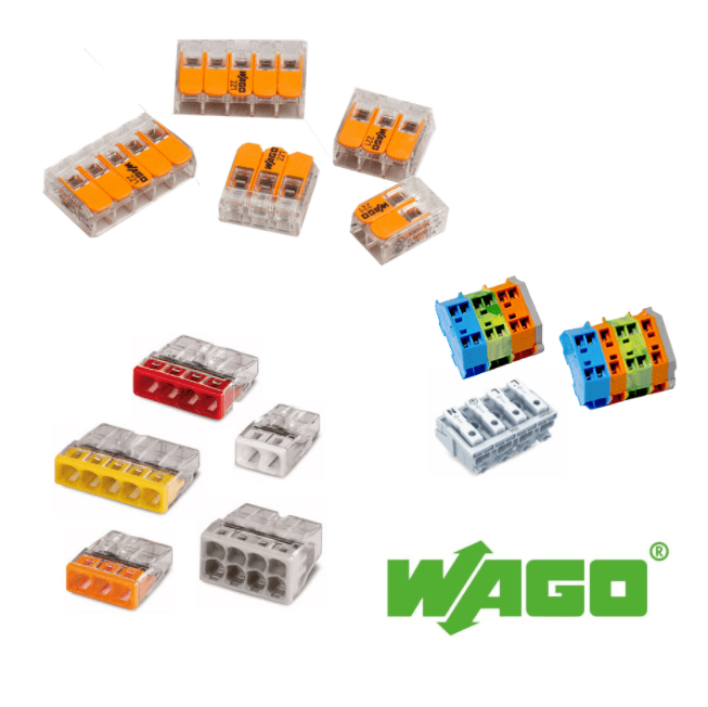 A range of Wago connectors